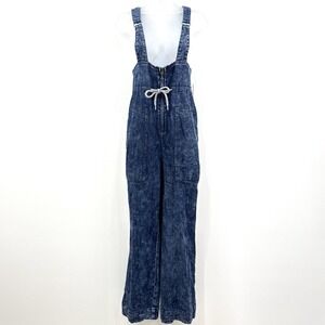 Pilcro Slouchy Denim Pinafore Jumpsuit Womens S NWT Overalls Boho Country Hippie